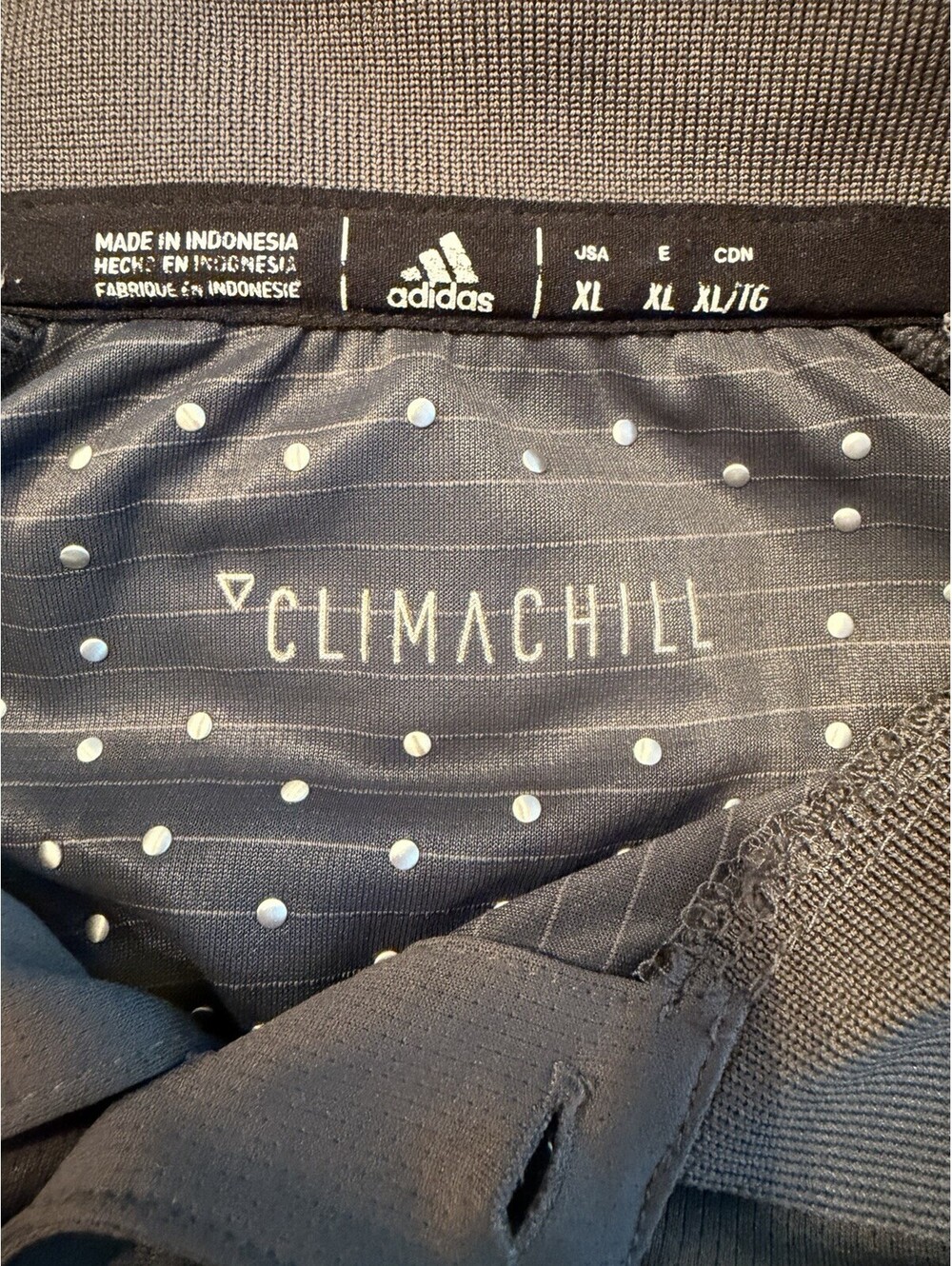Las Vegas Golden Knights Mens XL Gray Polo Adidas Climachill Tech Shirt - Picture 4 of 10